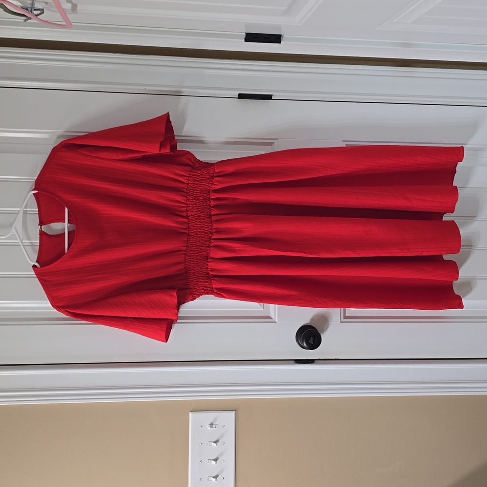 Women's Red Midi Dress XXL